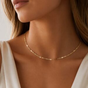 Colier aur 18k filat Aurielle Link