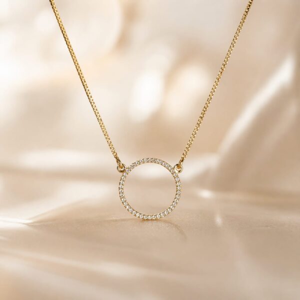 Colier aur filat Glow Anna