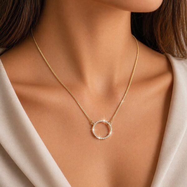 Colier aur filat Glow Anna